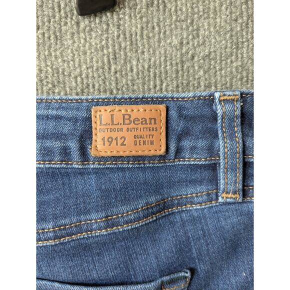 LL Bean Pull On Jeans Womens 18 Skinny Leg Favorite BeanFlex Stretch Denim - Picture 8 of 12